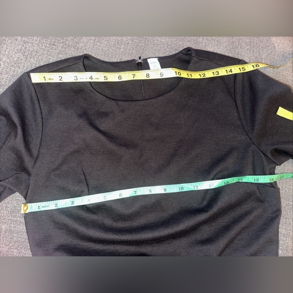 NWT Old Navy Womens Sun Dress Sz M Black Long Sleeve Round Neck Mini - Picture 7 of 9